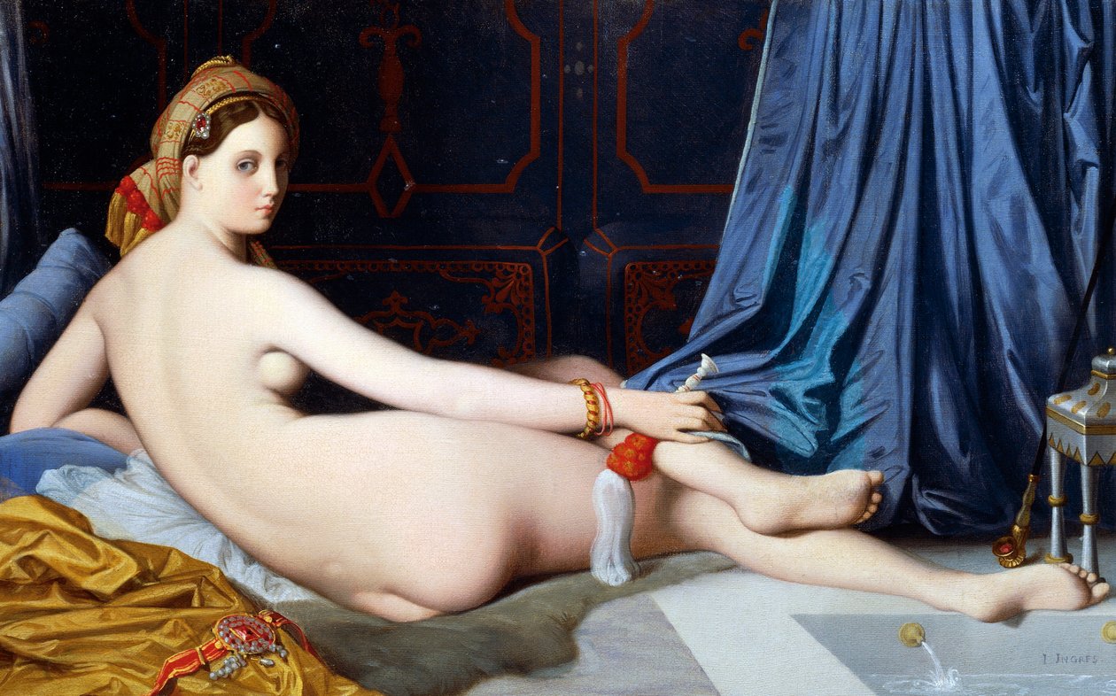 A Grande Odalisca (óleo sobre tela) de Jean Auguste Dominique Ingres