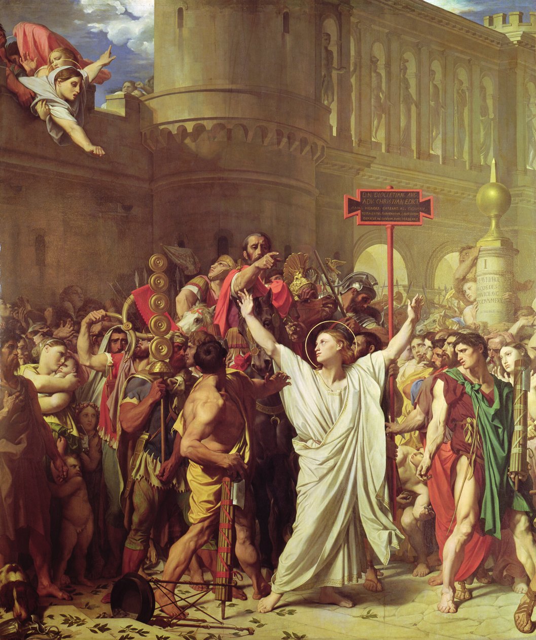 O martírio de São Symphorien, 1834 de Jean Auguste Dominique Ingres