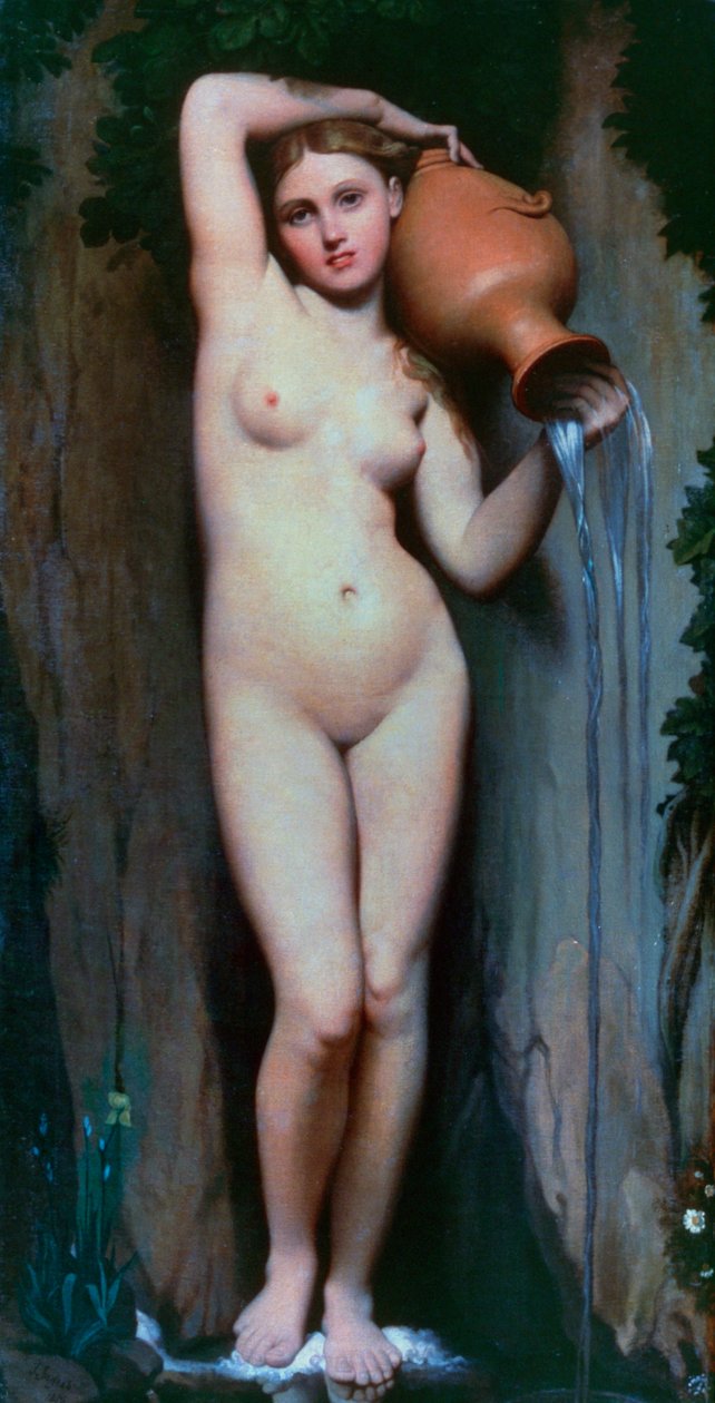 A Fonte, 1856 de Jean Auguste Dominique Ingres