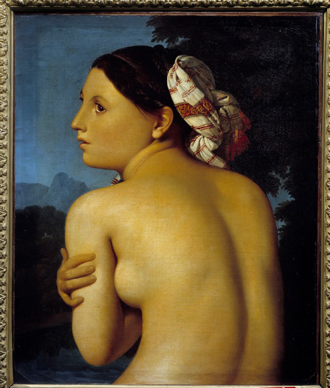 O banhista. Pintura de Jean Auguste Dominique Ingres (1780-1867) de Jean Auguste Dominique Ingres