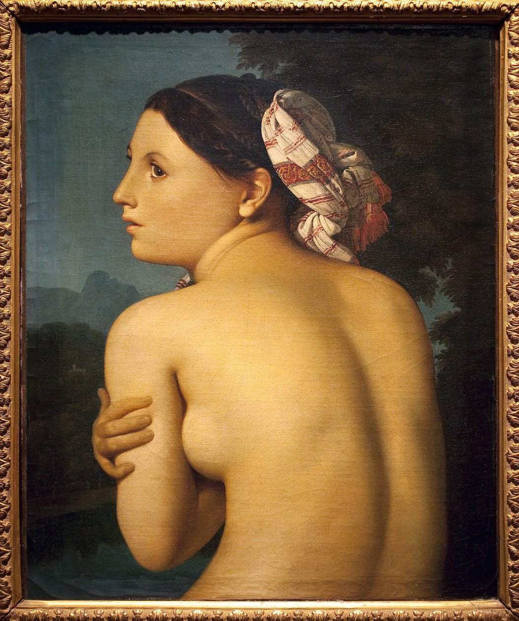 O banhista. Pintura de Jean Auguste Dominique Ingres (1780-1867), Oil On Canvas de Jean Auguste Dominique Ingres