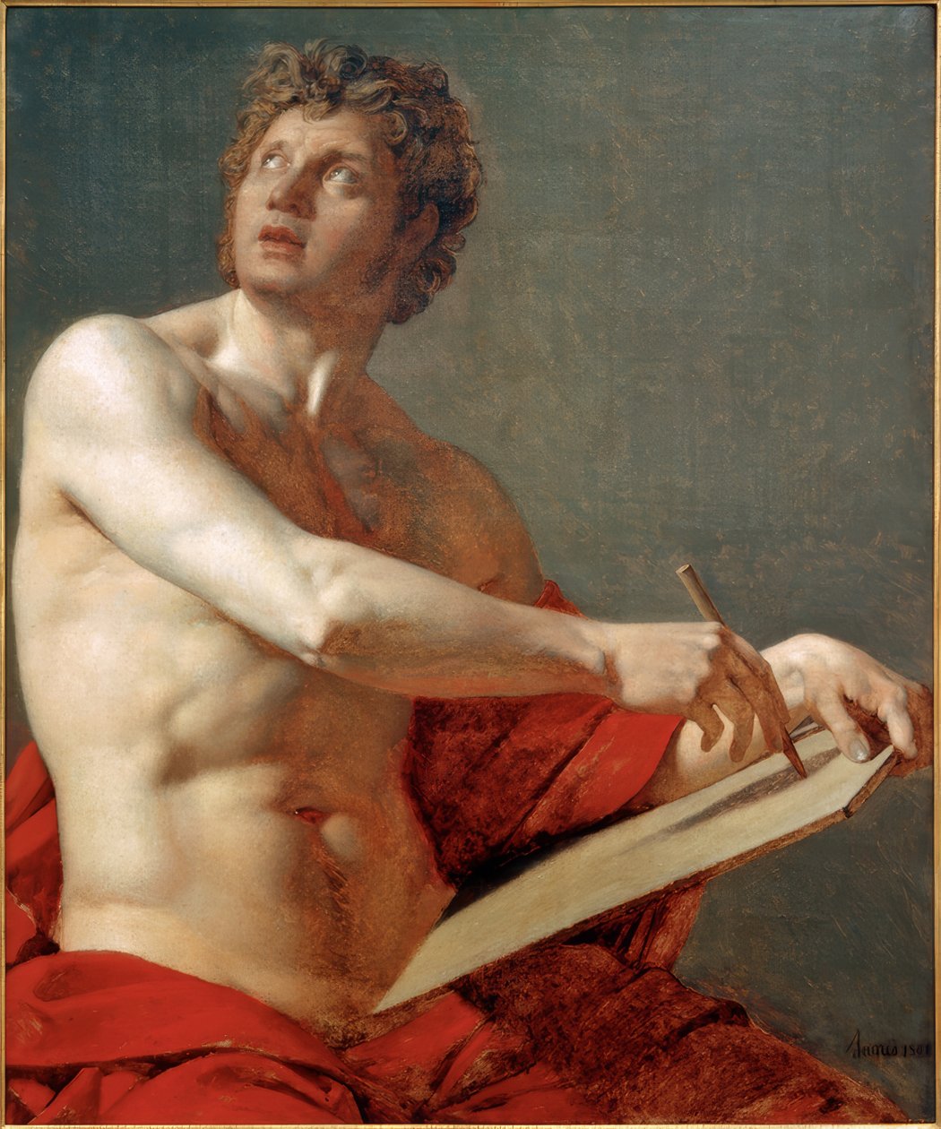Tronco do homem de Jean Auguste Dominique Ingres