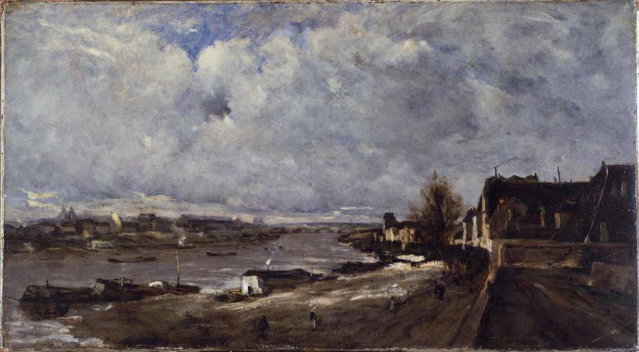 O Quai de Bercy, ca. 1890 (óleo) de Jean Baptiste Antoine Guillemet