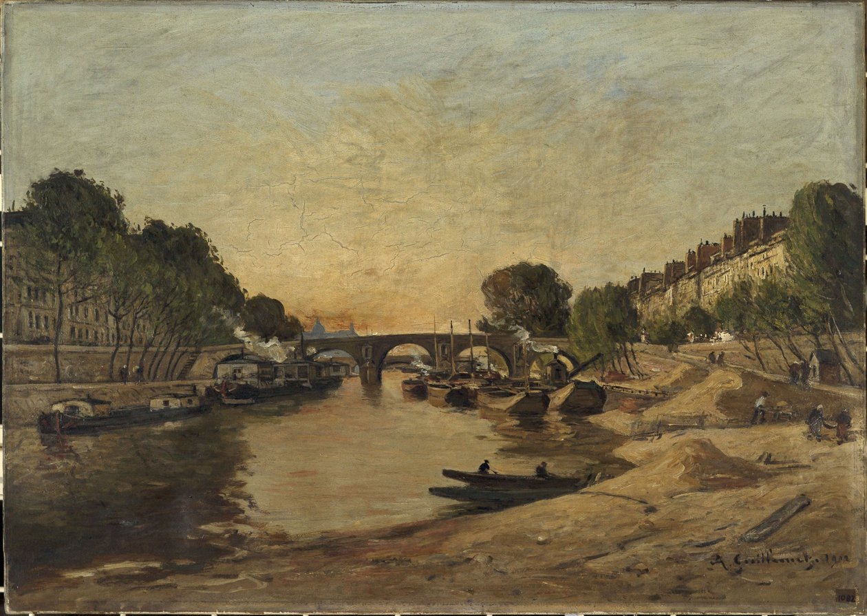O Sena e a Pont Marie de Jean Baptiste Antoine Guillemet