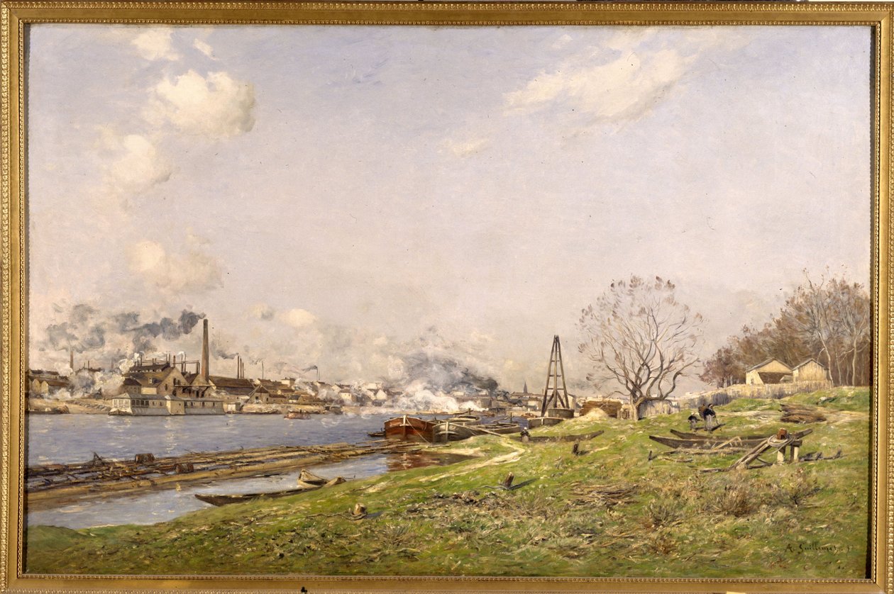 O Sena em Conflans-Charenton de Jean Baptiste Antoine Guillemet