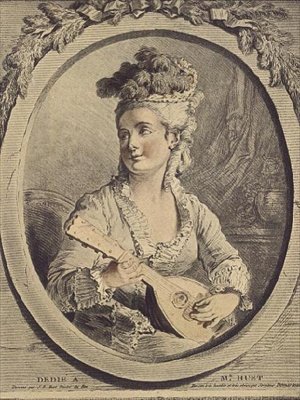 Madame Huet, gravura de Gilles Demarteau de Jean Baptiste (after) Huet