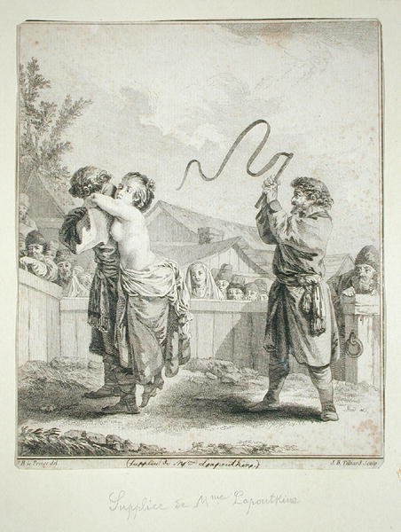 Suplemento de Madame Lapoutkine, gravada por Jean Baptiste Tilliard (gravura) de Jean Baptiste (after) Le Prince