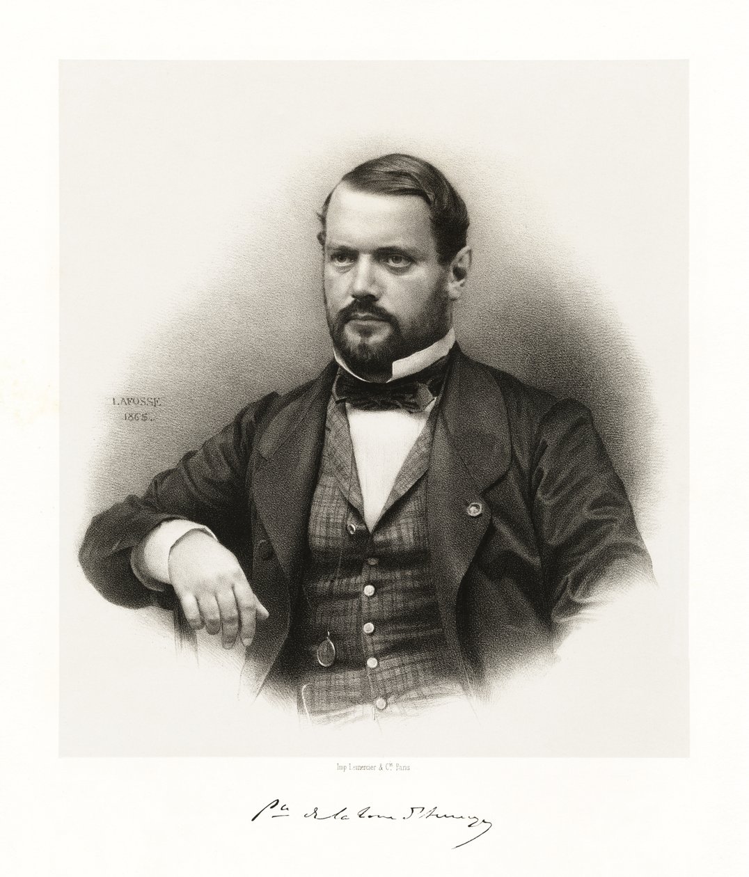 Godefroy Henry Bernard Alphonse A Torre DAuvergne, 1865-66 de Jean Baptiste Adolphe Lafosse
