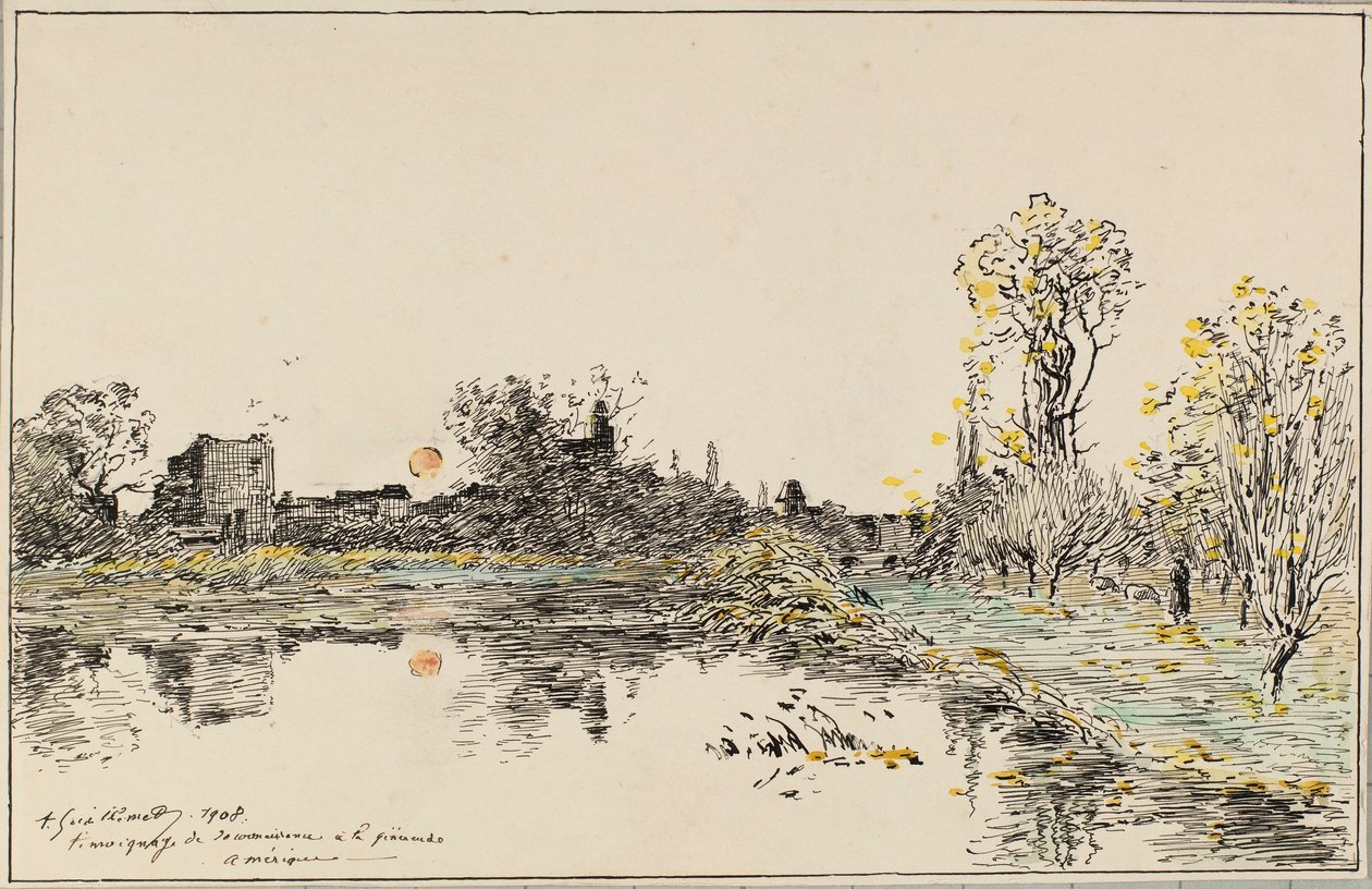 Paisagem de Jean Baptiste Antoine Guillemet
