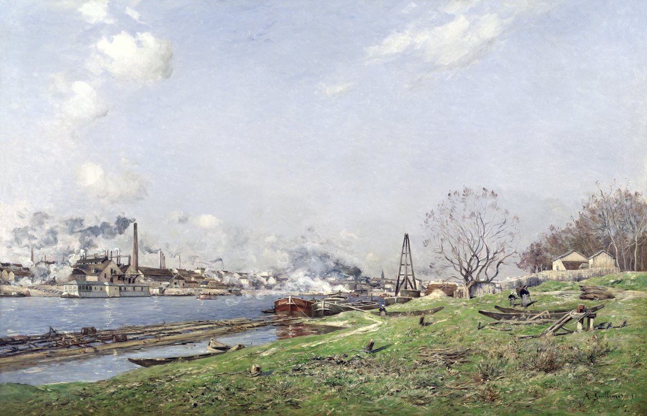 O Sena em Conflans-Charenton, 1892 de Jean Baptiste Antoine Guillemet