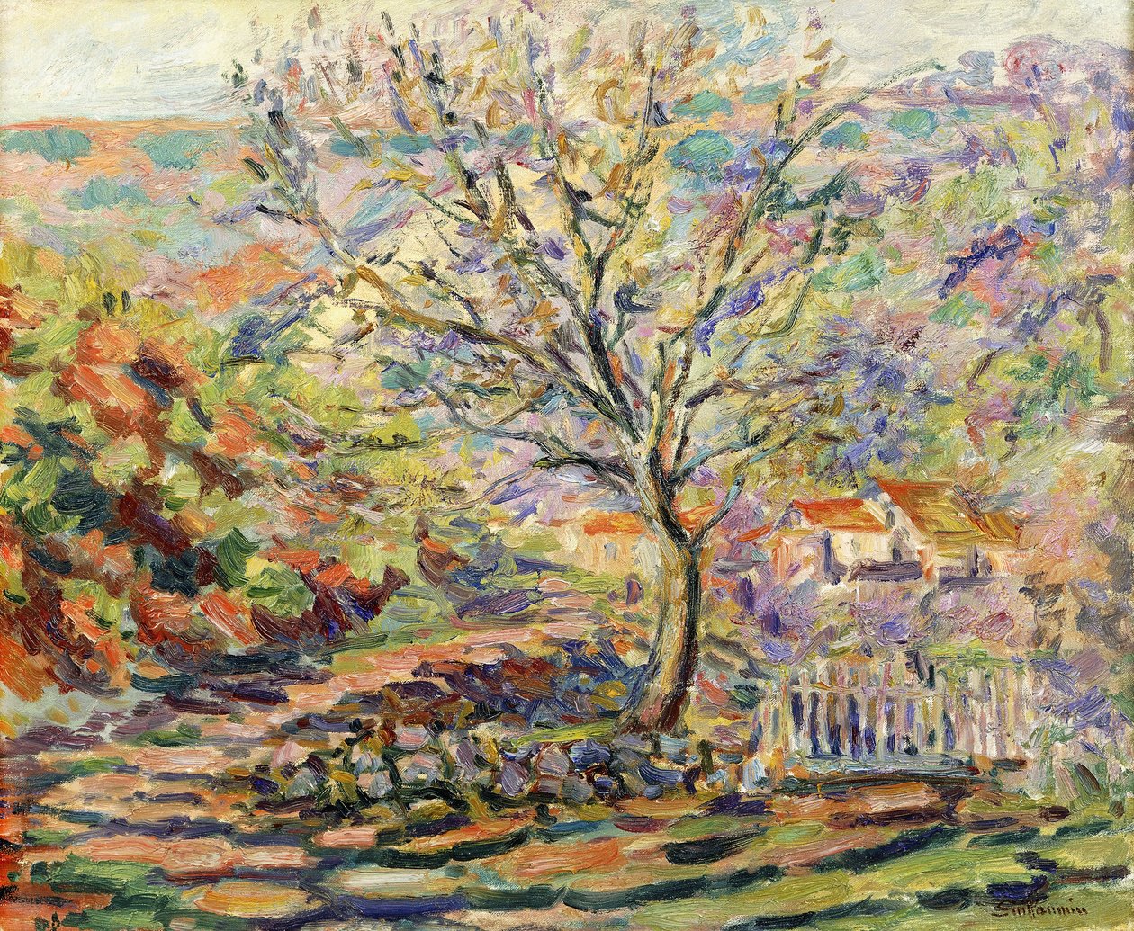 Casa no campo; Casa em uma paisagem, c.1910 de Jean Baptiste Armand Guillaumin