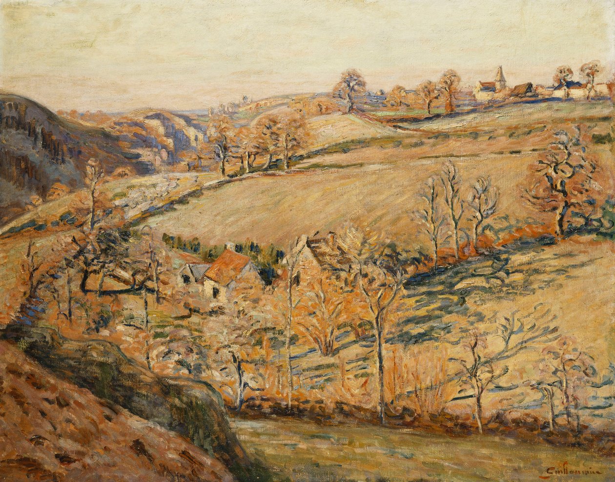 La Solitude em Crozant, c.1895 de Jean Baptiste Armand Guillaumin
