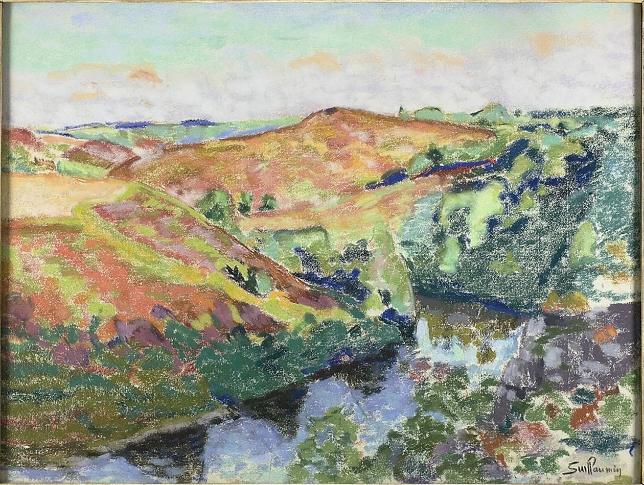 Paisagem em Crozant de Jean Baptiste Armand Guillaumin