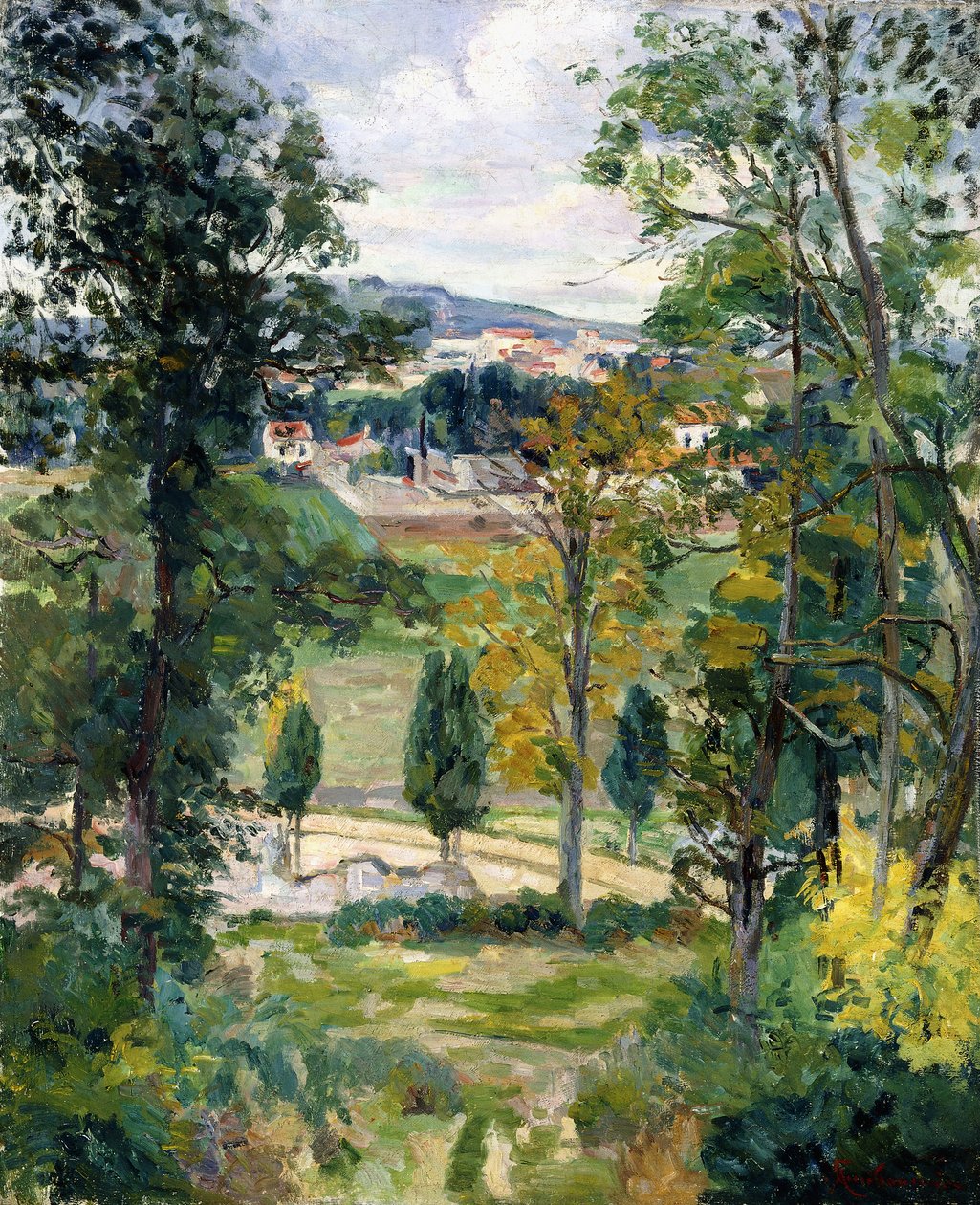 Paisagem da Ile de France, c.1879 de Jean Baptiste Armand Guillaumin