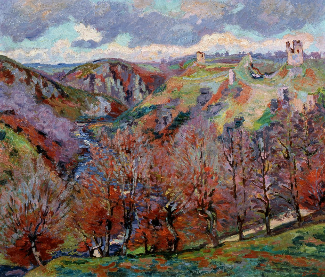 Paisagem com ruínas, 1897. de Jean Baptiste Armand Guillaumin