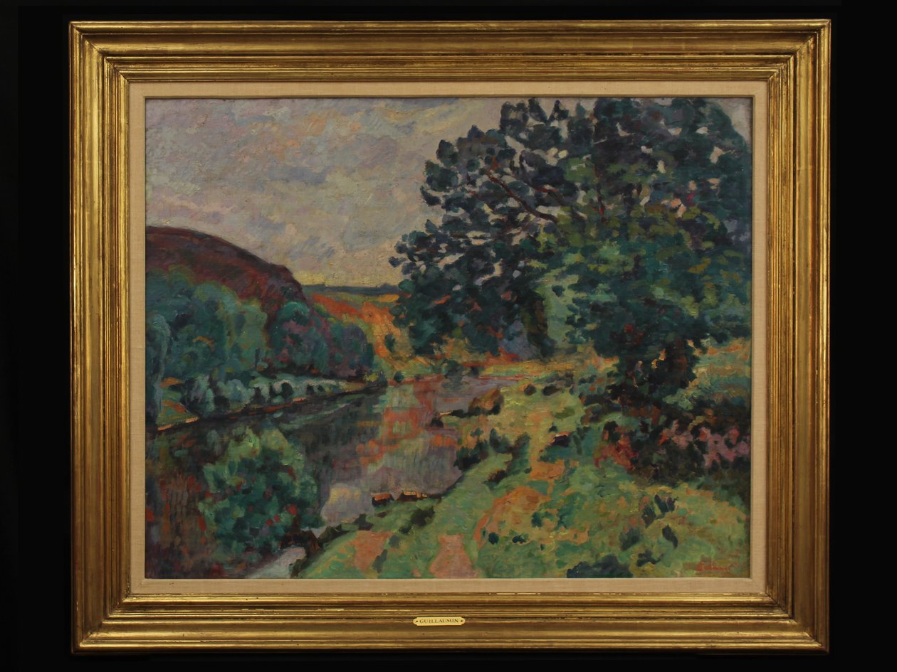 Paisagem do rio, c.1910 de Jean Baptiste Armand Guillaumin