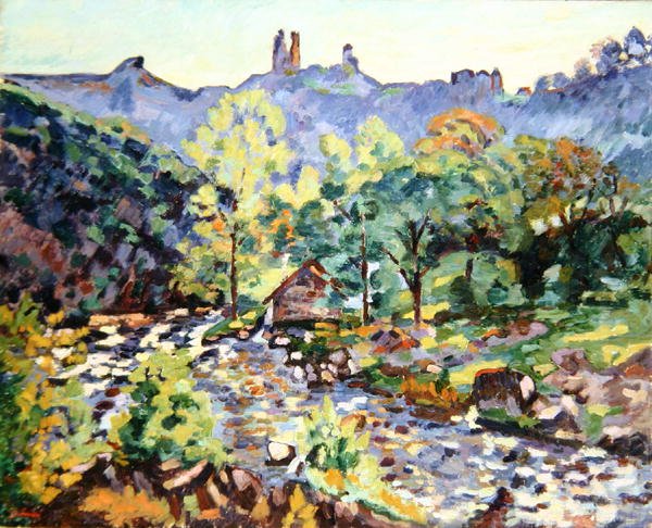 Ruínas do Château, Crozant, c.1905 (óleo sobre tela) de Jean Baptiste Armand Guillaumin
