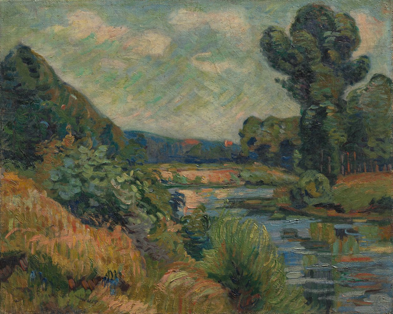Os bancos do Marne em Charenton, c. 1895 de Jean Baptiste Armand Guillaumin