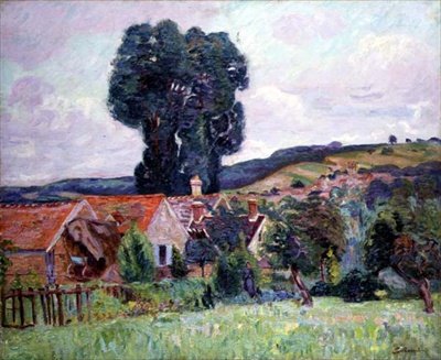 The Hamlet, c.1890 (óleo sobre tela) de Jean Baptiste Armand Guillaumin