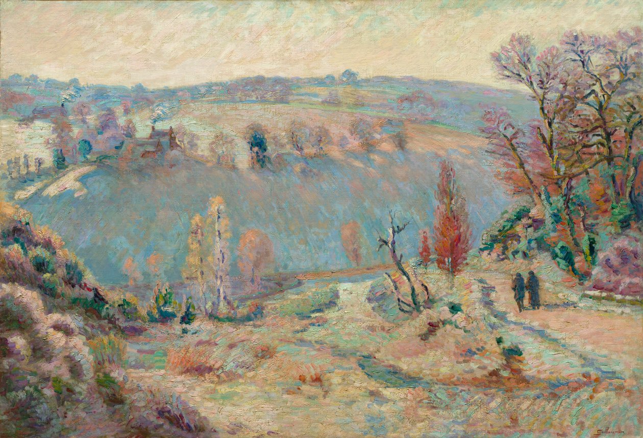 Vale da Sédelle em Pont Charraud: White Frost, c.1903-1911. de Jean Baptiste Armand Guillaumin
