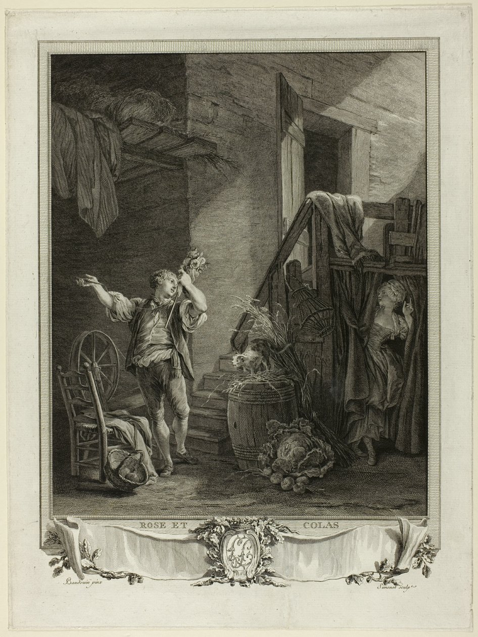 Rosa e Colas de Jean Baptiste Blaise Simonet