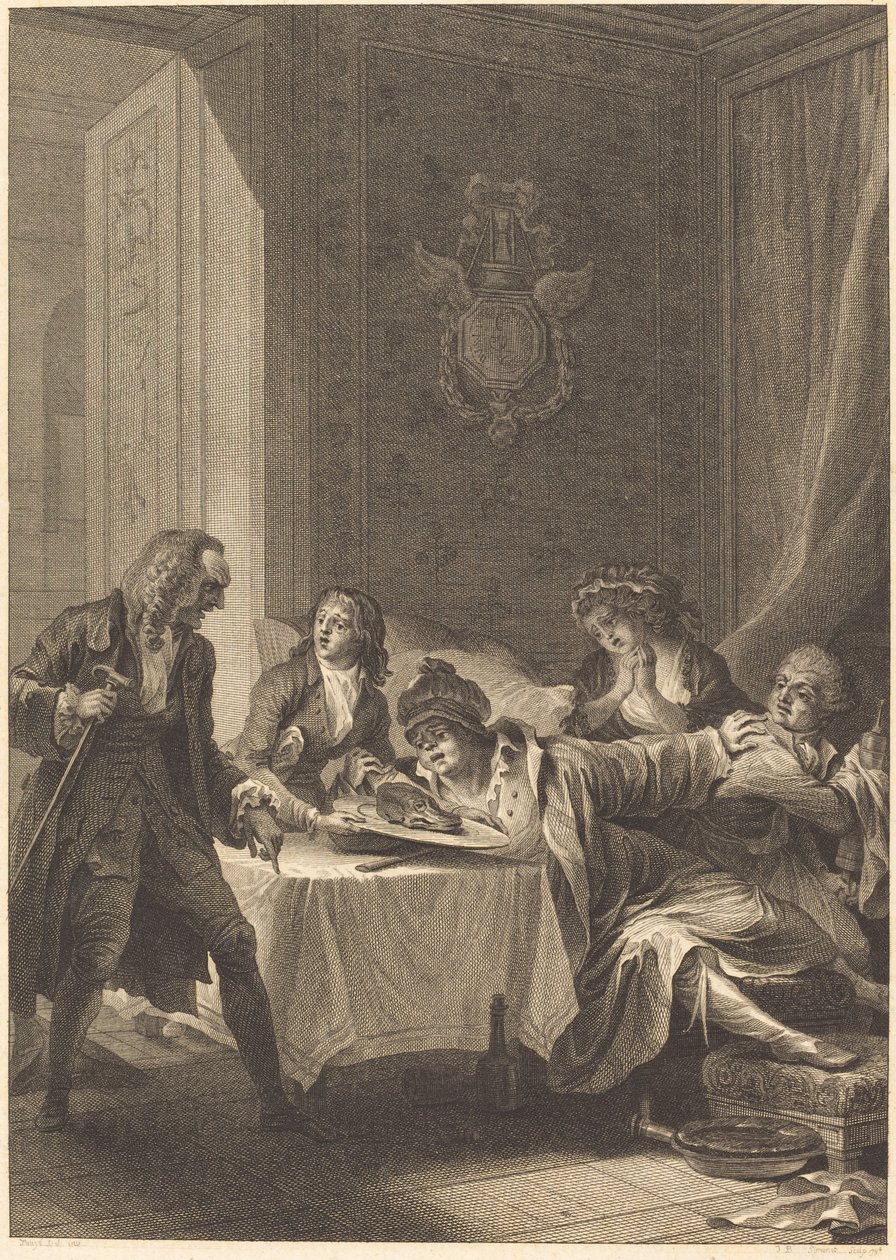O glutão de Jean Baptiste Blaise Simonet after Jacques Louis François Touzé