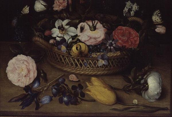 Cesto com flores de Jean Baptiste Bosschaert