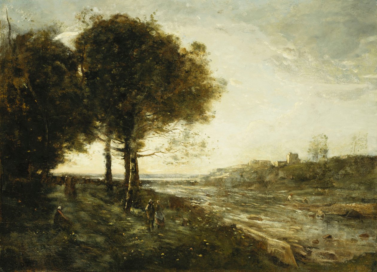 Um rio em Romagna; Um Torrent em Romagnes, de Jean Baptiste Camille Corot