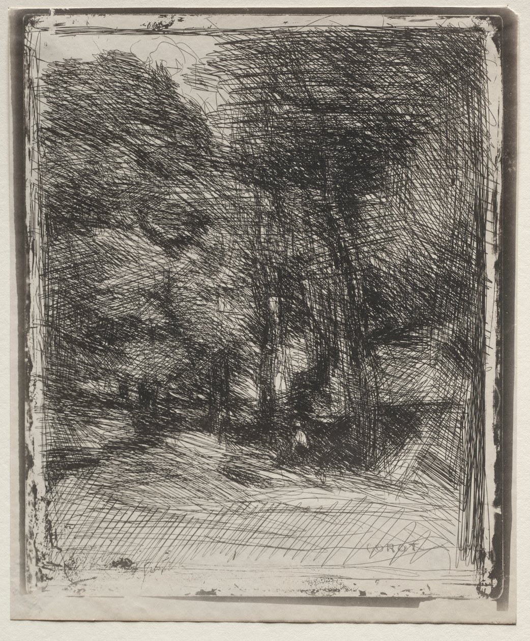 Uma lembrança do Bas-Bréau de Jean Baptiste Camille Corot