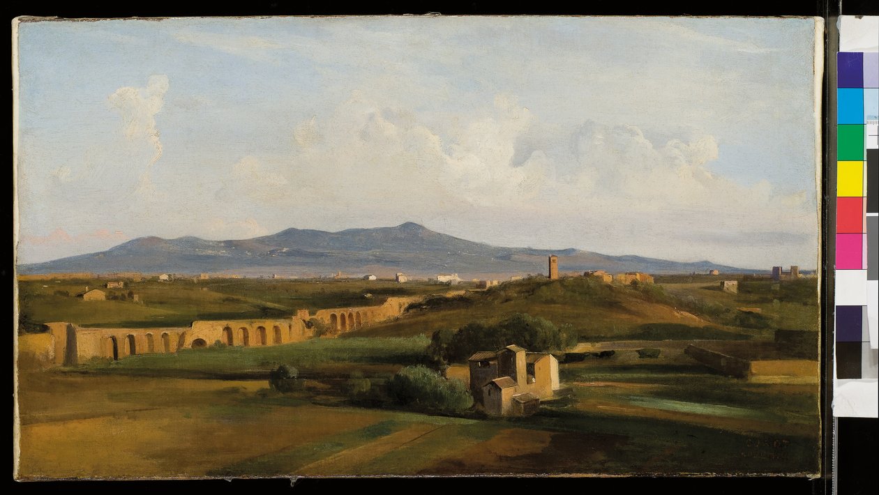 Aqueduto na zona rural romana de Jean Baptiste Camille Corot