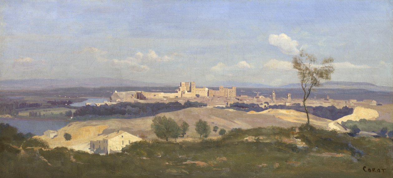Avignon do oeste, 1836 de Jean Baptiste Camille Corot