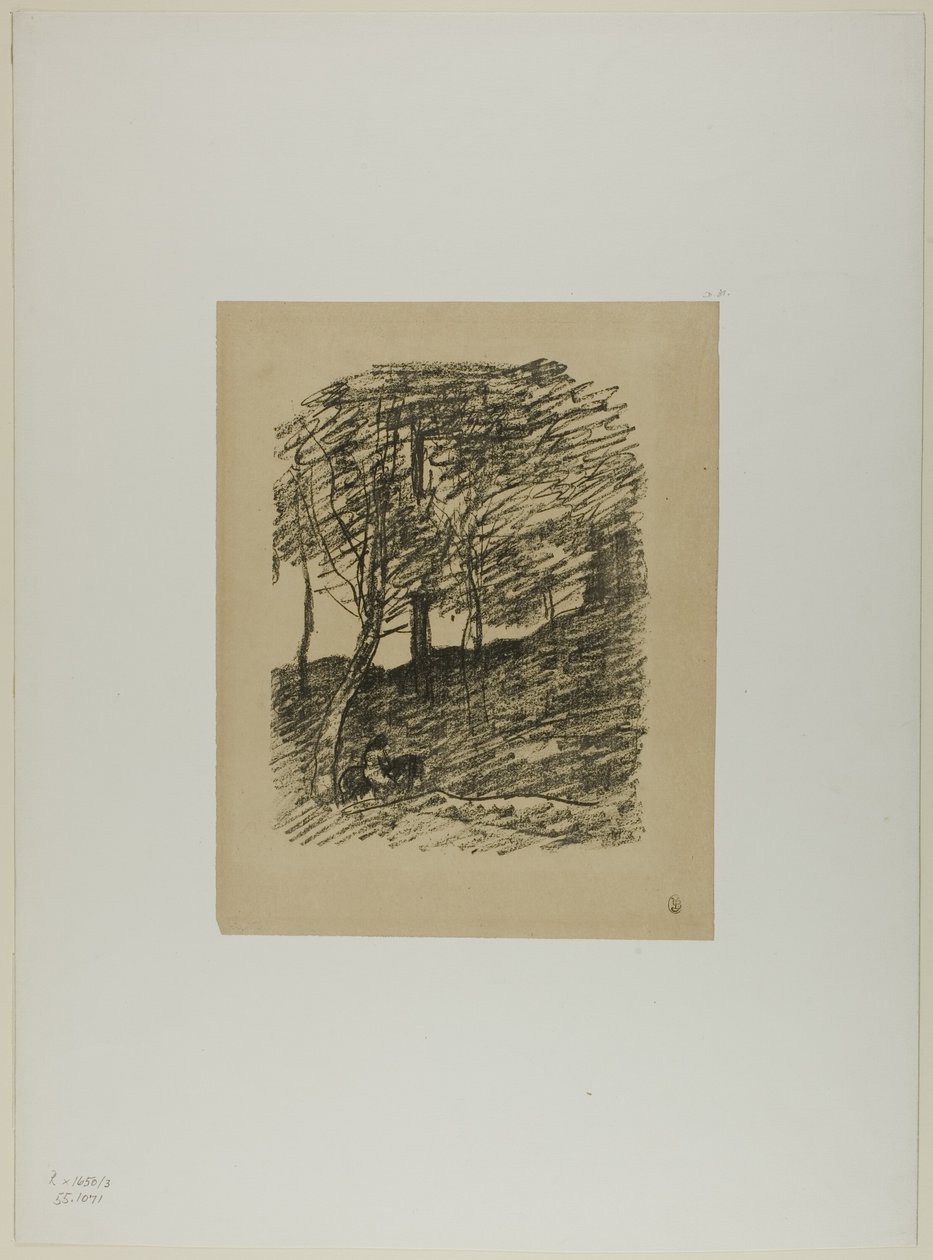 Debaixo das árvores de Jean Baptiste Camille Corot