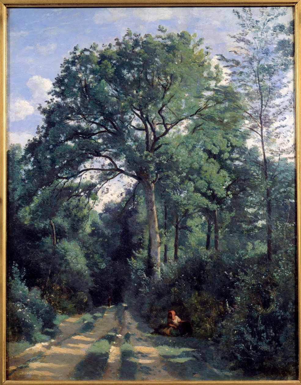 Cidade de Avray, Entrando na Madeira com Pintura por Camille Corot (1796-1875) 1924 Edimburgo, galeria nacional de Jean Baptiste Camille Corot