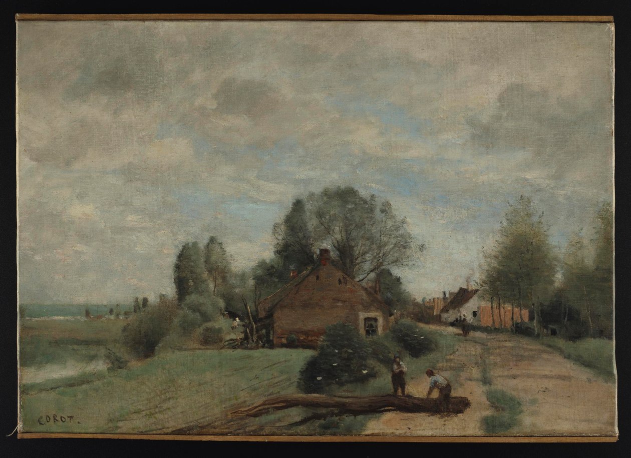 Corot - La Route aux Bûcherons, Arleux-du-Nord, 1871, NMW A 24958 de Jean Baptiste Camille Corot