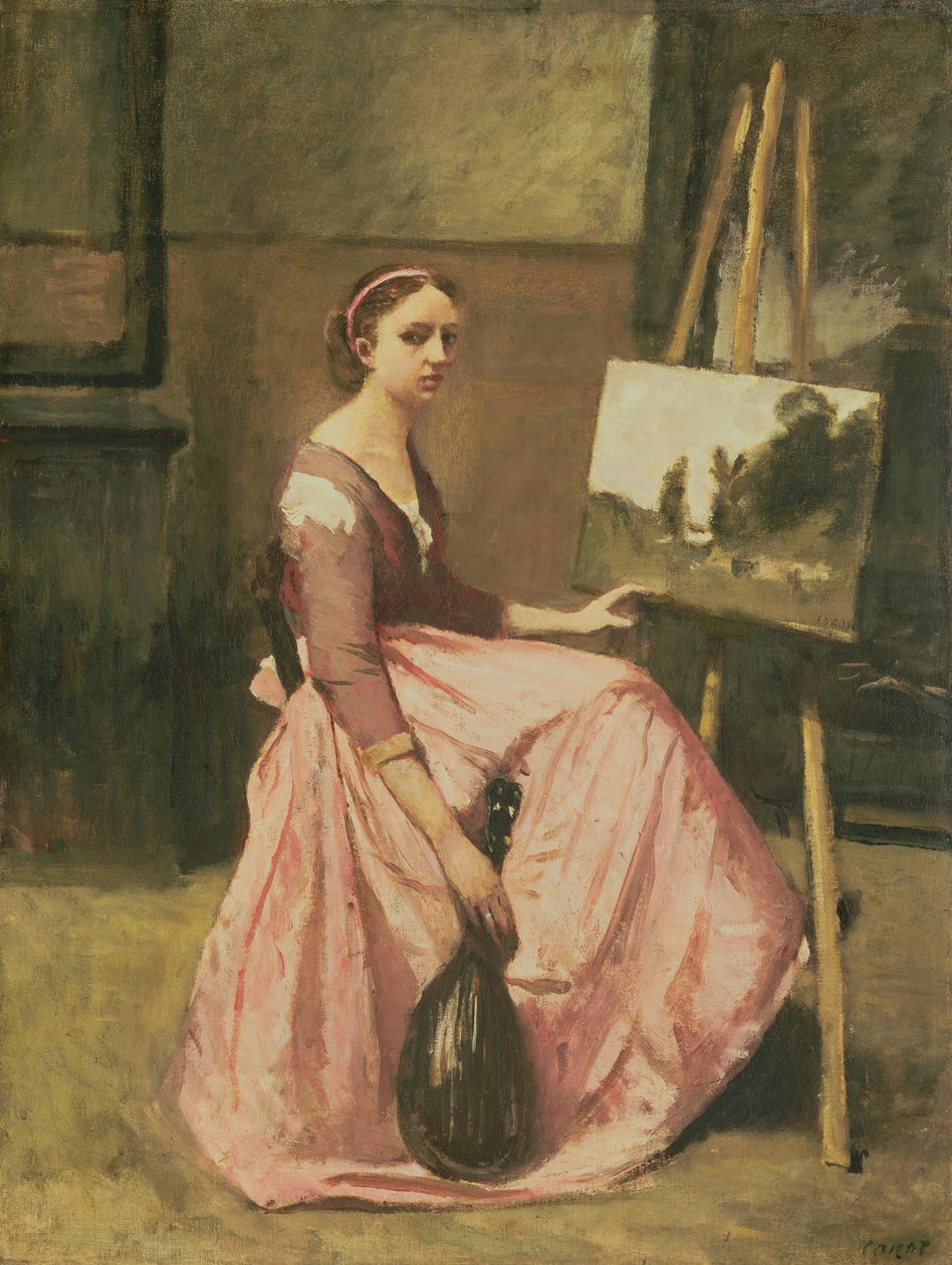 Estúdio de Corot, c.1860 de Jean Baptiste Camille Corot