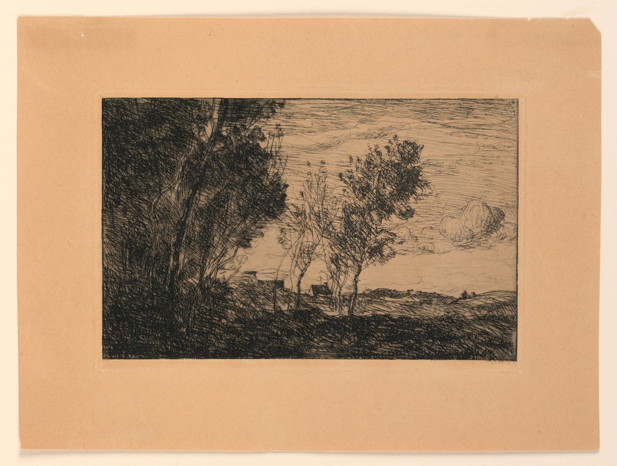 Nas Dunas: Lembrança do Bosque no Hauge de Jean Baptiste Camille Corot