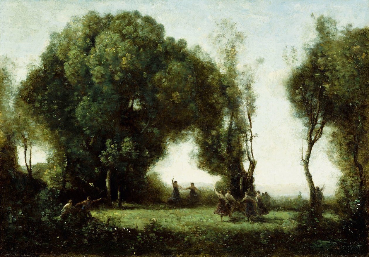 Dança das Ninfas, de Jean Baptiste Camille Corot