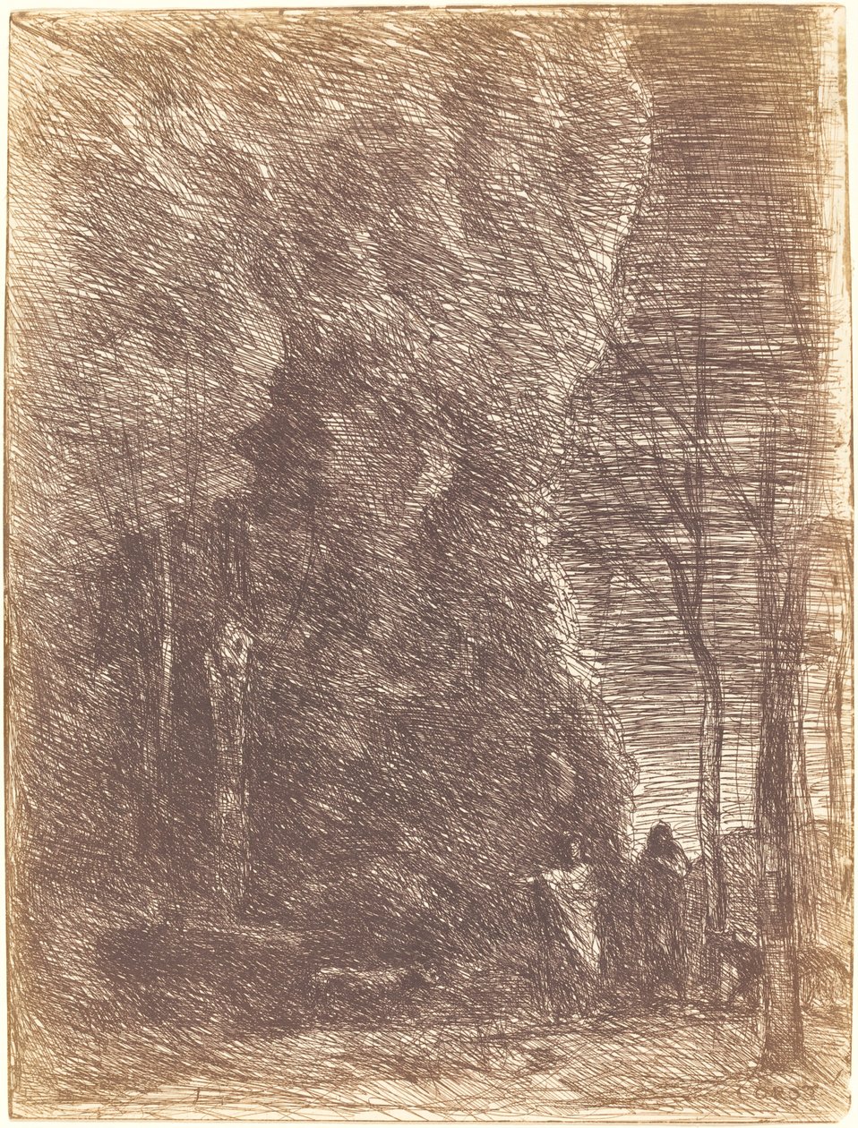 Dante e Virgílio de Jean Baptiste Camille Corot