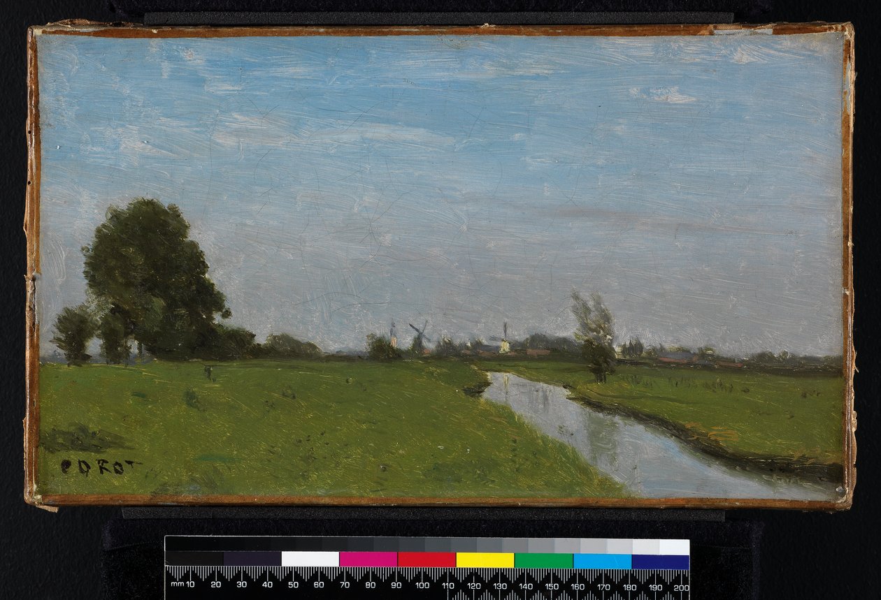 Paisagem holandesa na Holanda, 1854 de Jean Baptiste Camille Corot
