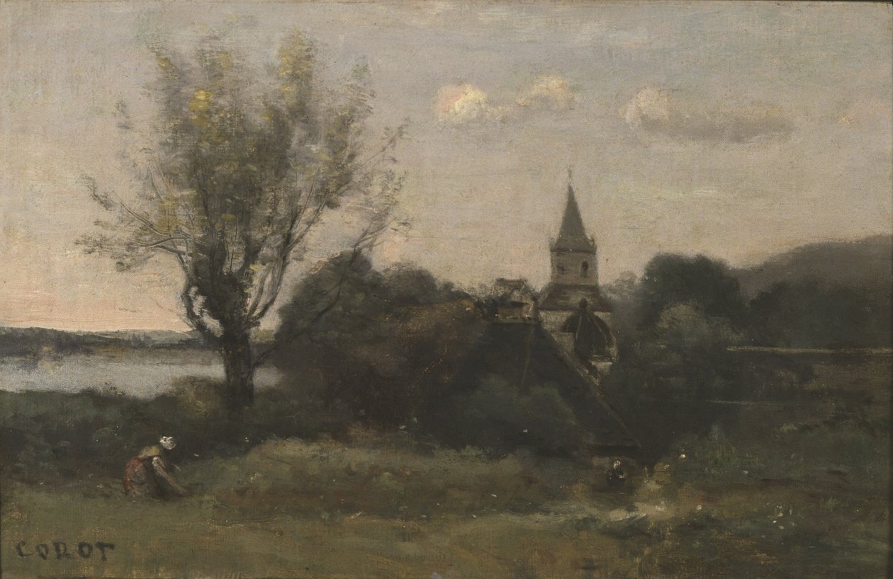 Ennery perto de Auvers de Jean Baptiste Camille Corot