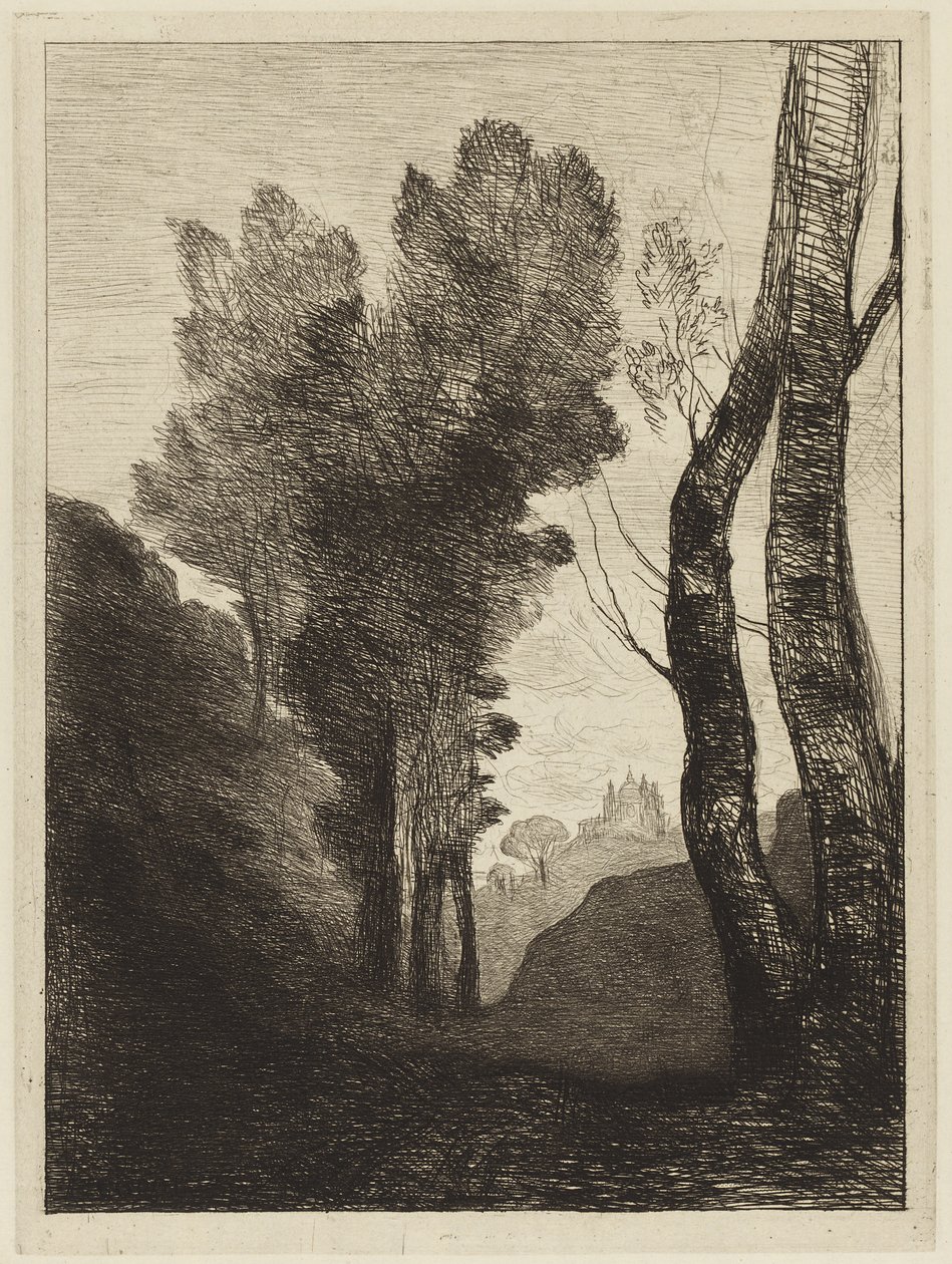Arredores de Roma de Jean Baptiste Camille Corot