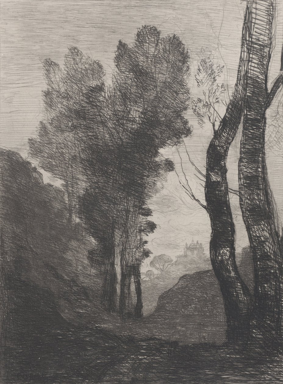 Arredores de Roma, 1866. de Jean Baptiste Camille Corot