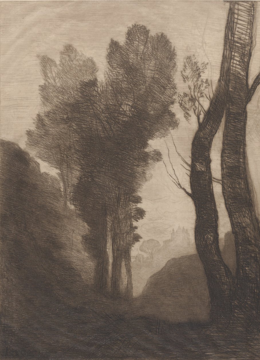 Environes de Roma, 1866. de Jean Baptiste Camille Corot