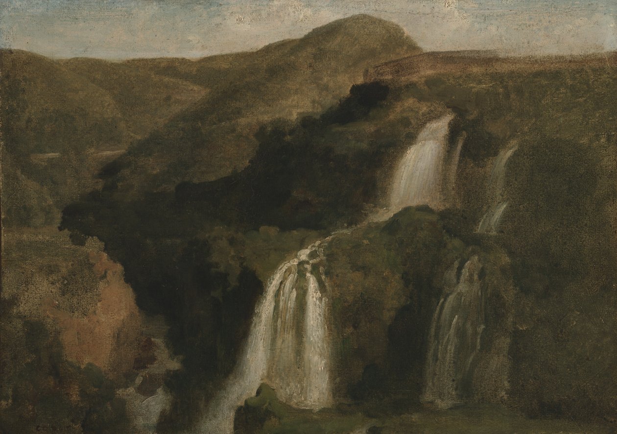 Quedas do Tivoli de Jean Baptiste Camille Corot