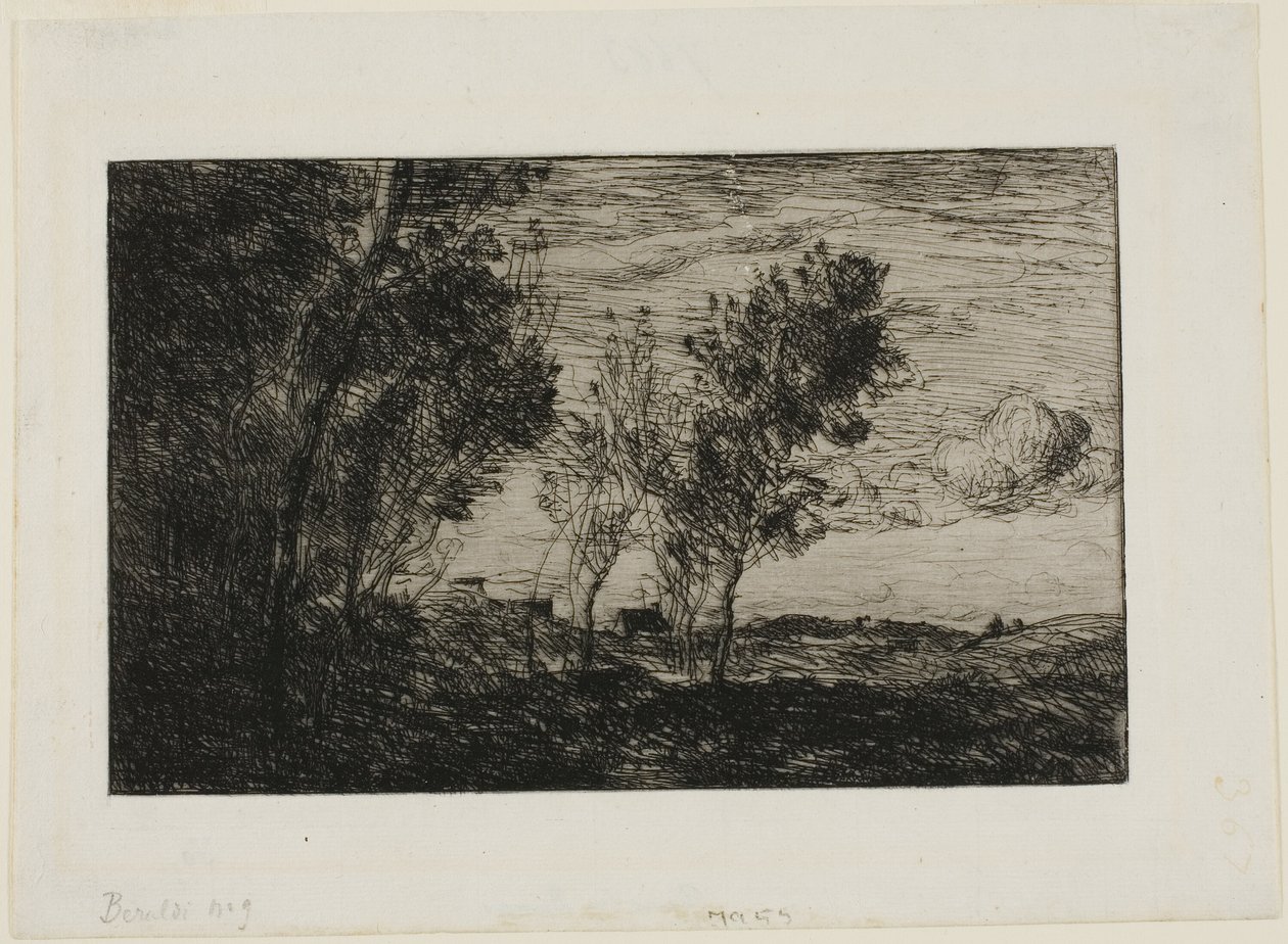 Nas Dunas: Lembrança dos Bosques de Haia de Jean Baptiste Camille Corot