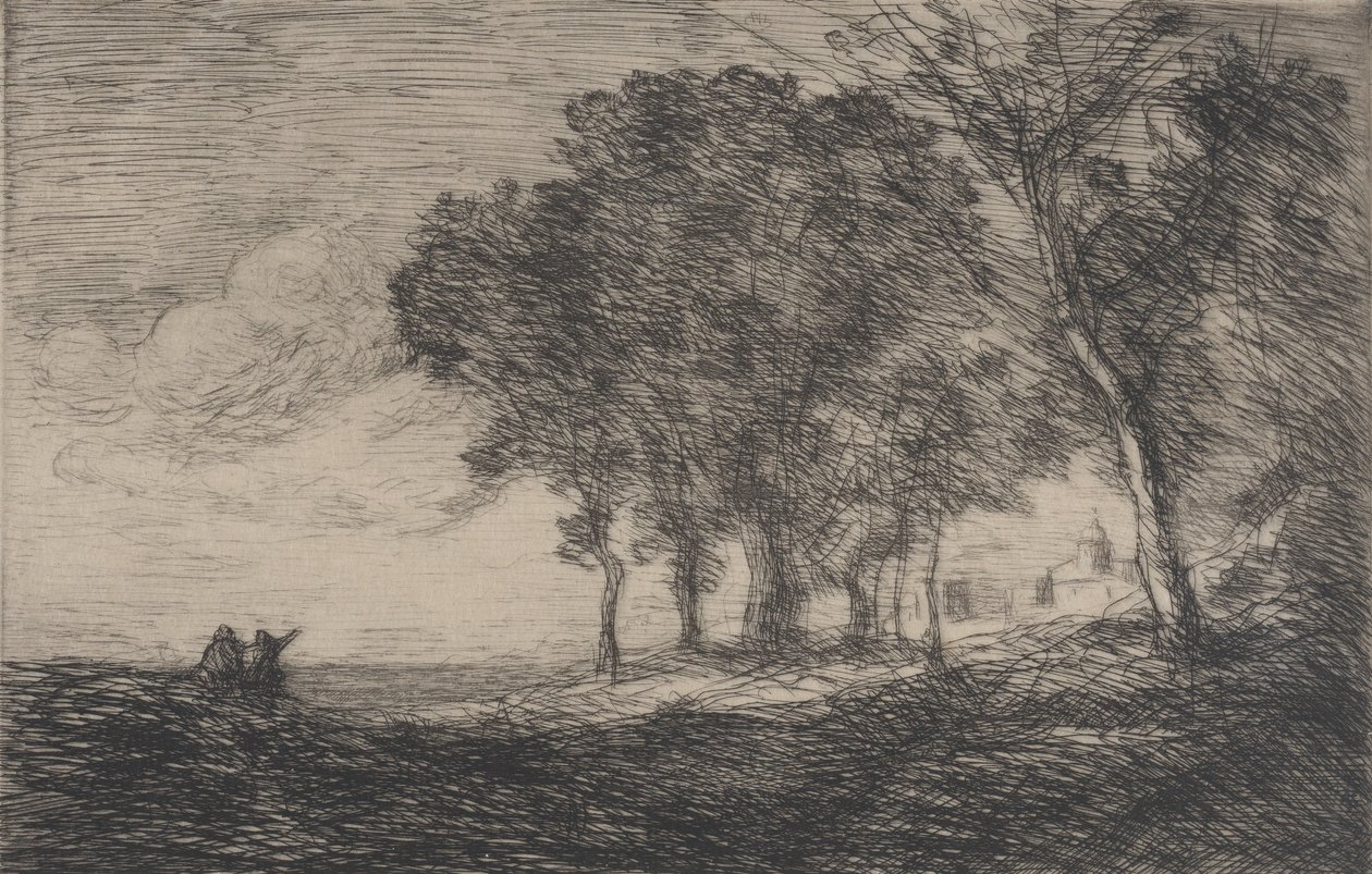 Paisagem italiana Paisagem italiana, ca. 1865. de Jean Baptiste Camille Corot