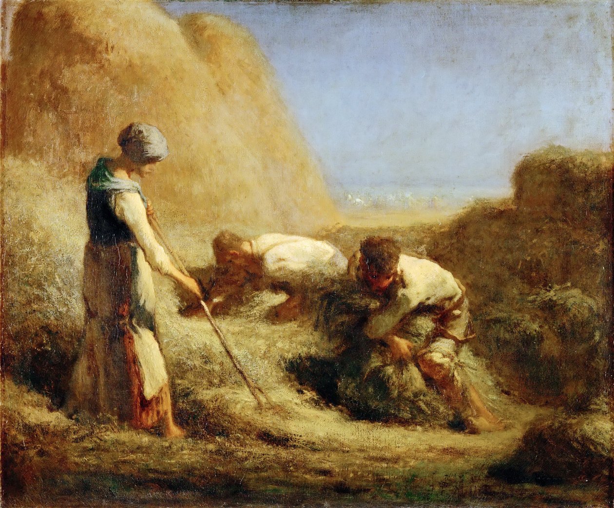 Jean-Baptiste-Camille Corot, 1850-51 - Os Haymakers de Jean Baptiste Camille Corot