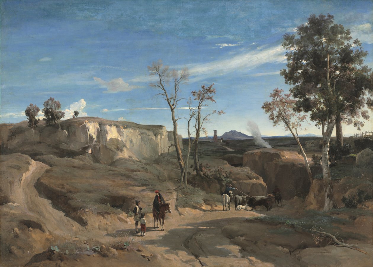 La Cervara, a Campagna Romana de Jean Baptiste Camille Corot
