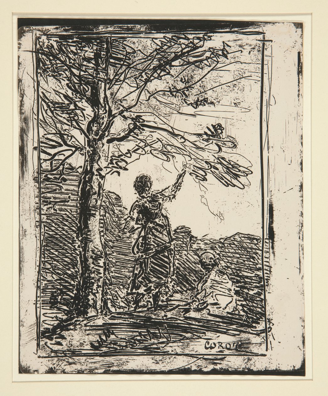 A Rapariga e a Morte (A Rapariga e a Morte) de Jean Baptiste Camille Corot