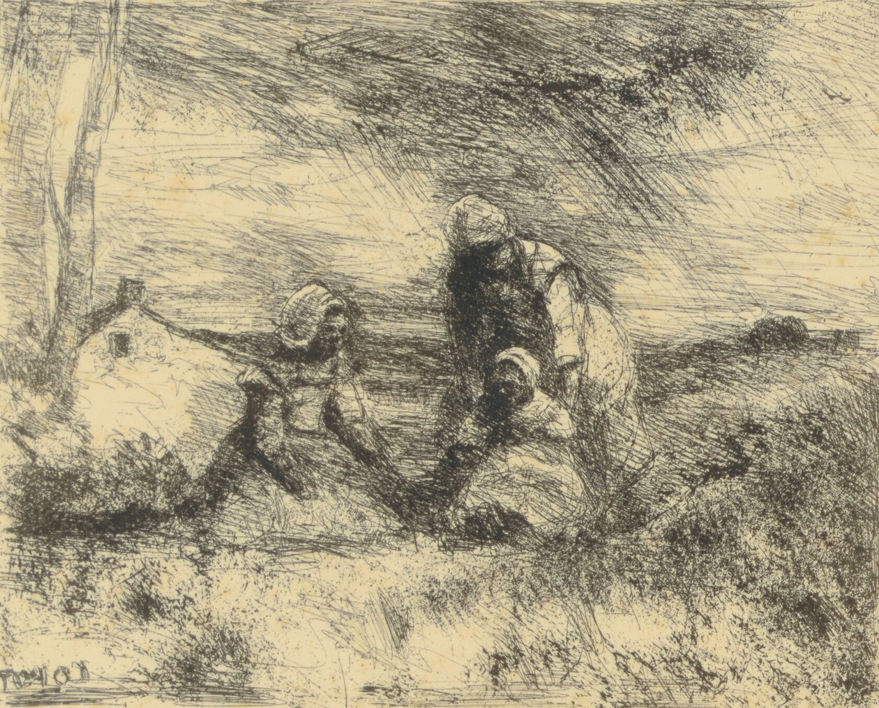 A irmã mais nova de Jean Baptiste Camille Corot